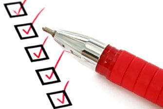 red checklist