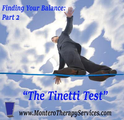 Finding Your Balance – Part 2: The Tinetti Test
