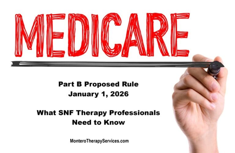 Medicare Part B Proposed Rule 1/1/26: Guide for SNF Therapy
